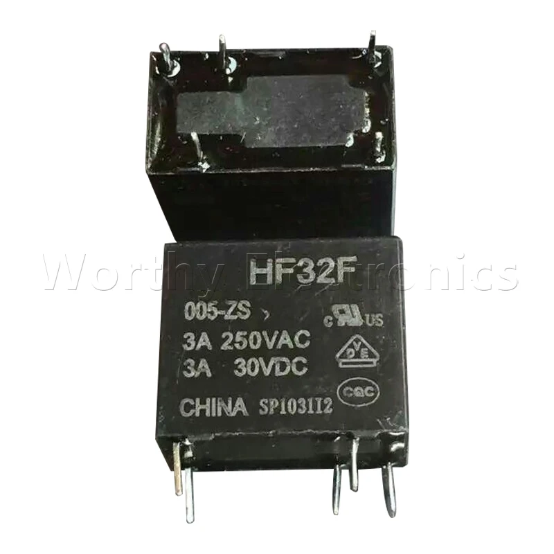 

Free shipping 10pcs/lot relay 30VDC 3A 5PIN HF32F-5V-ZS JZC-32F-005-ZS3(555)