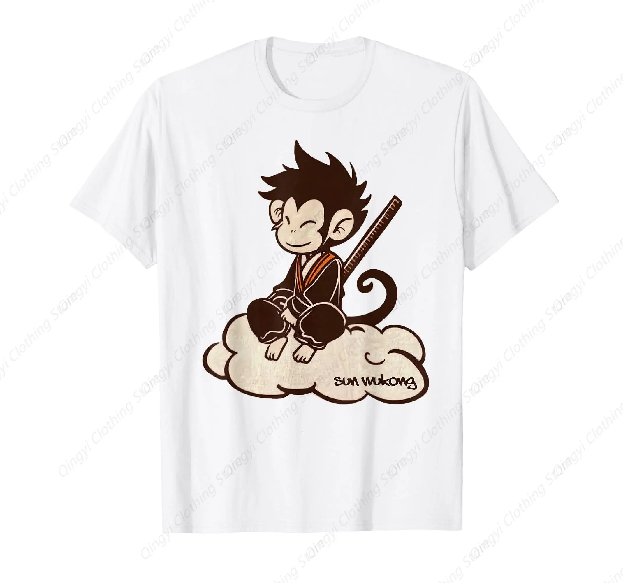 

Cool Sun Wukong Surfing On A Cloud Monkey King Chinese Legend T-Shirt