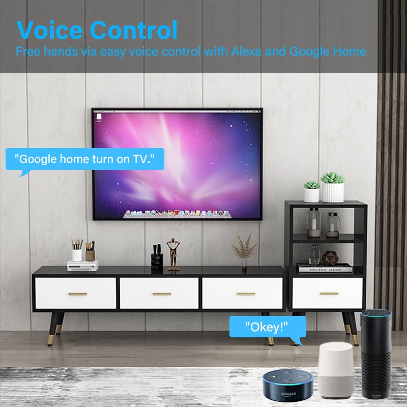 Control remoto inteligente para el hogar, dispositivo Universal infrarrojo para aire acondicionado, funciona con Alexa y Google Home, WiFi, Tuya