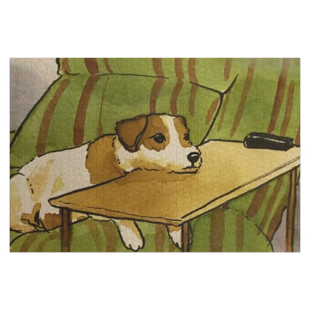 

Eddie on the Couch Jigsaw Puzzle Wooden Decor Paintings Picture Puzzle