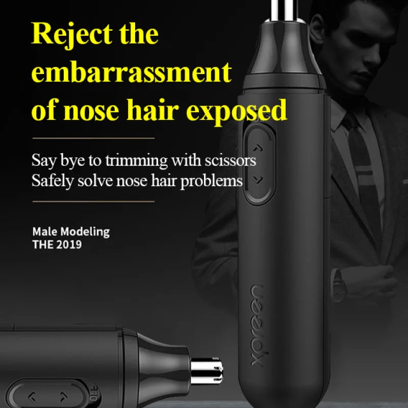 Men's Portable Electric Nose Hair Trimmer Washable High-efficiency Multifunctional Trimmer