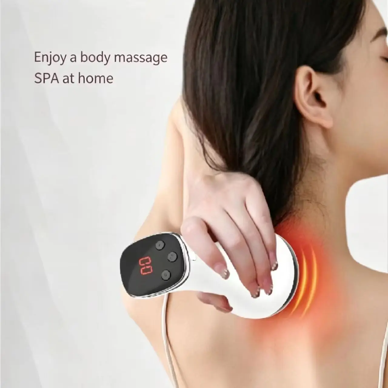 Electric Meridian Brush Lymphatic Drainage Massager Vibration Soothing Legs Arms Hips Belly Body Sculpting Machine