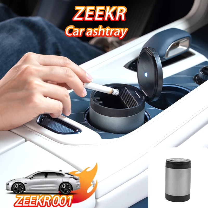 

Car ashtray ZEEKR 001/007/009/7X special car multi-function pole accessories with lights