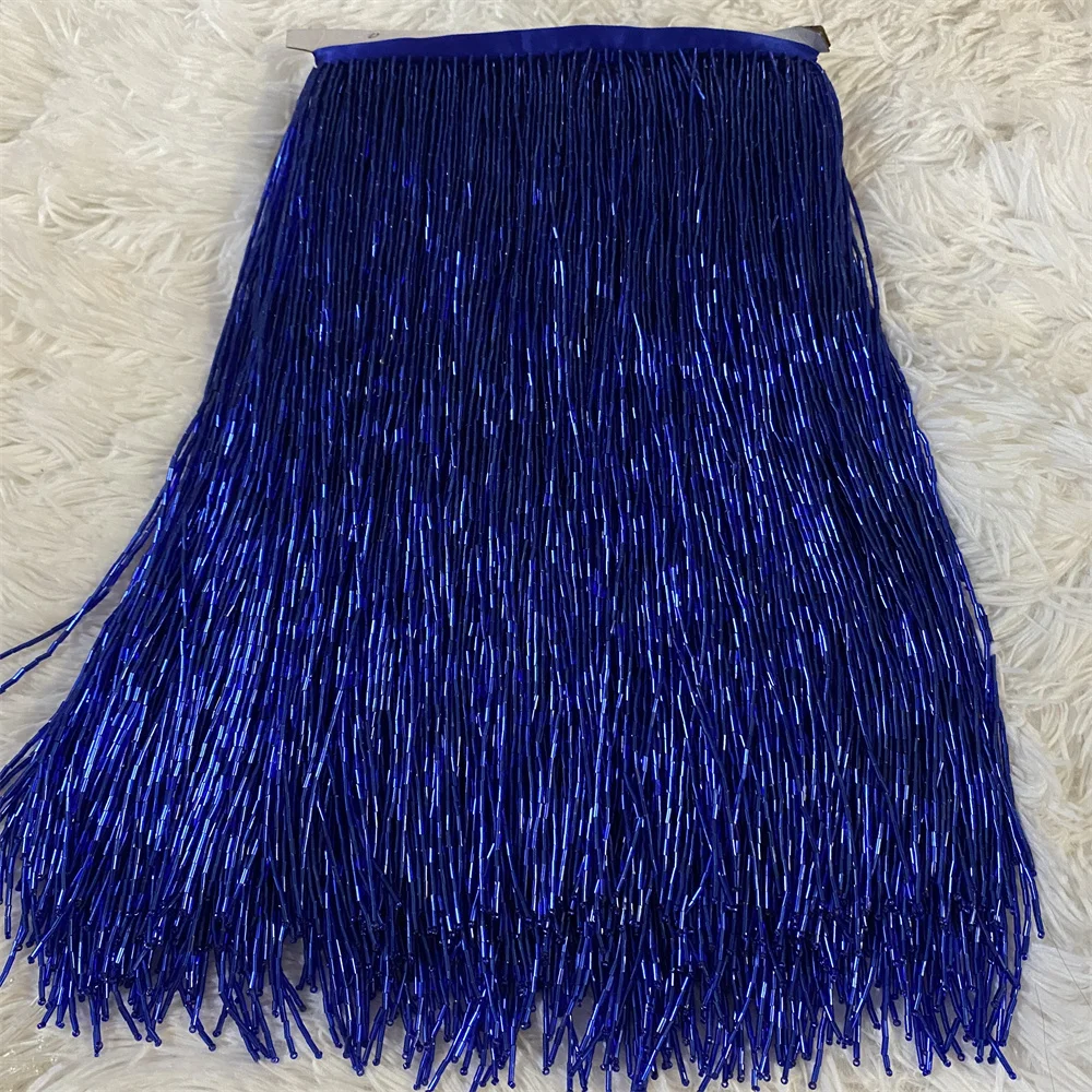 5yards more colors 30cm(12inches)  Glass  Seed Beaded Fringe Lamp Costume Trim Crafts