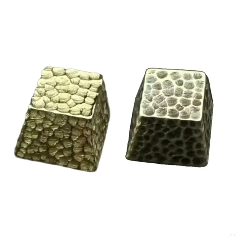 4X7E 1Keys Engraveds Brass Meteorites Keycaps Cherrys Key Button for Mechanical Keyboards Gamings Player