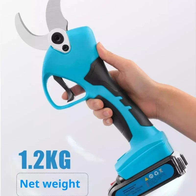 Cordless Lithium-ion Progressive Pruning Shear Efficient Scissors Bonsai Electric Tree Branches Garden Tools 21V