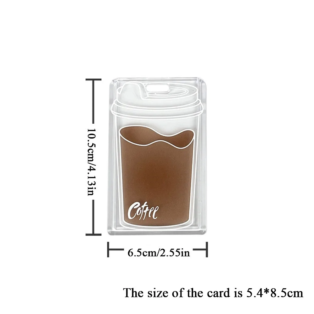 INS Acrylic Transparent Photocard Holder Idol Photo Card Sleeve Access Control Small Card Hard Shell Double Card Protective Case