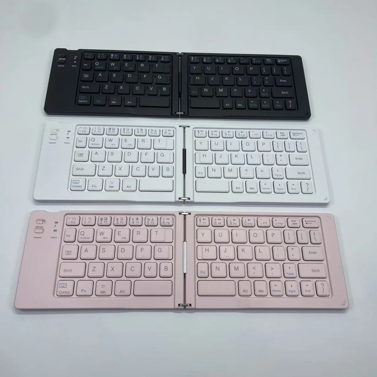 K1 Laptop Accessories Wireless Bluetooth Two Fold Mini Keyboard Tablet Phone Laptop Three System Universal Portable Keyboard
