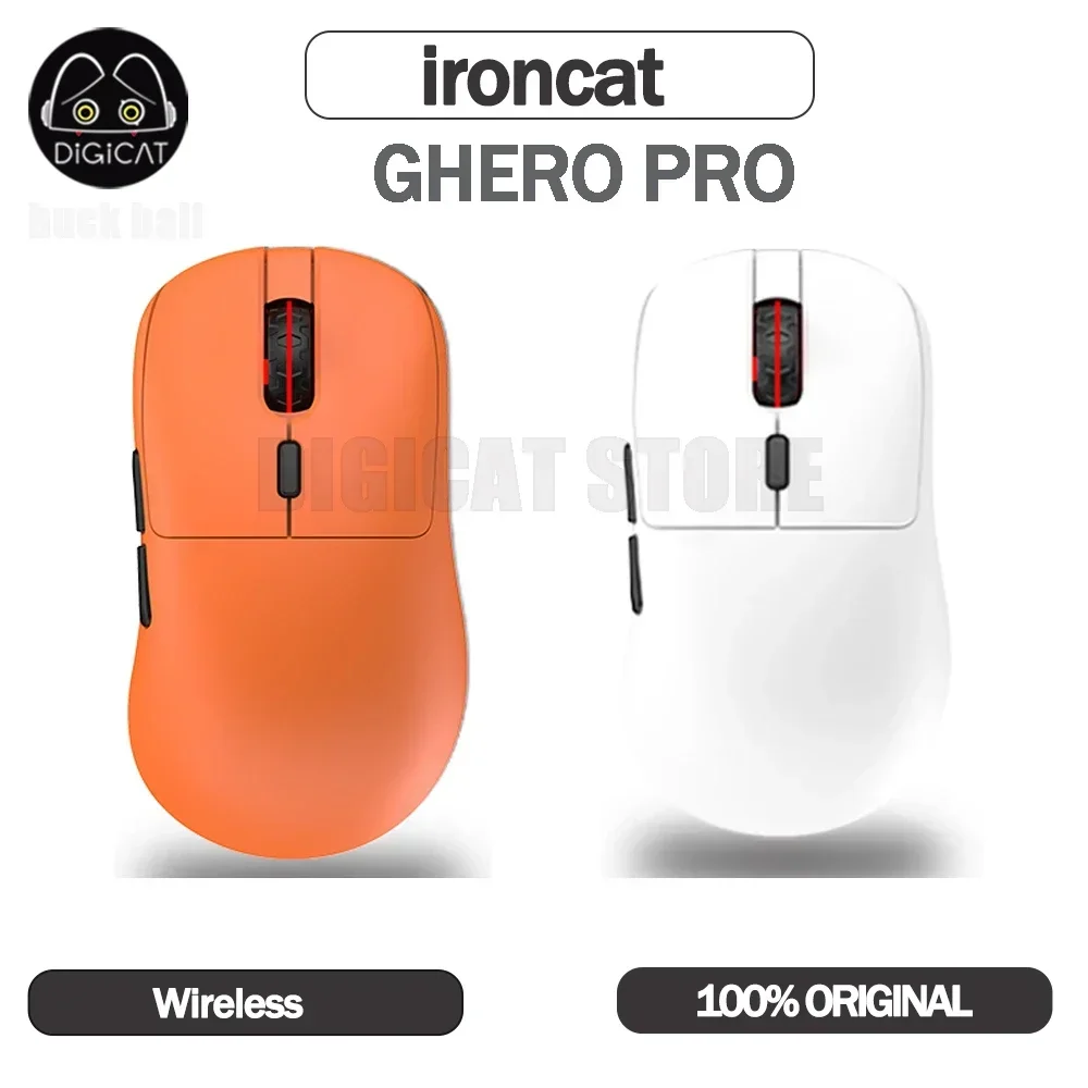 

Беспроводная игровая мышь Incott Ghero Pro, 3 режима, Usb/2,4g/Bluetooth, поддержка 8k, низкая задержка, Paw3395, легкая офисная мышь