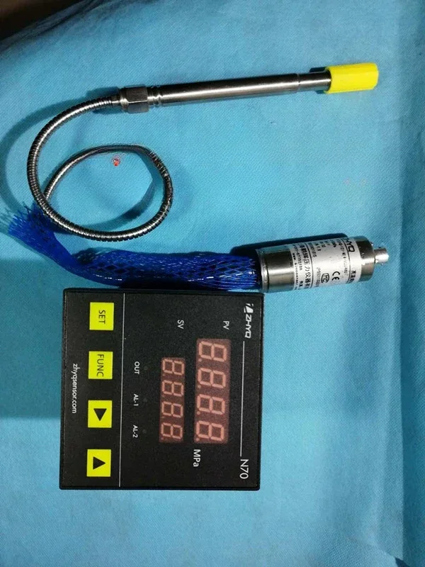 ZHYQ Hight temperature melt pressure sensor+Intrument Set  PT124G-121-50MPa-M14+N70