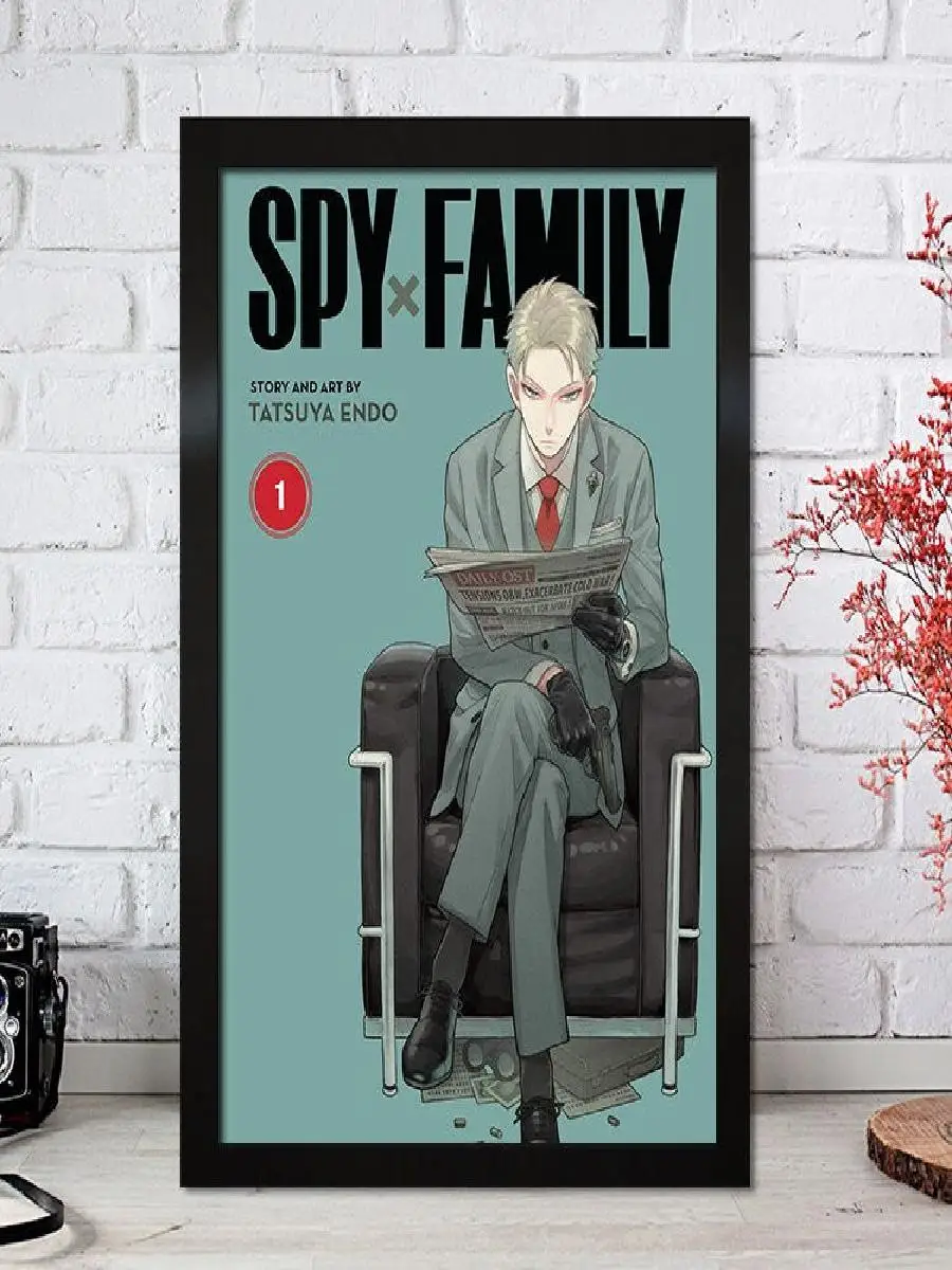 Spywamilyi-Kawaii ملصق قماش فني لديكور المنزل ، مطبوعات أنيمي لطيفة لغرفة الأطفال ، غرفة المعيشة ، تزيين جدران الأريكة ، اليابان ، بي