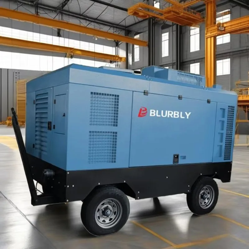 132KW Cummins Power diesel 550cfm 13bar Truck Engine Trailer Mobile Mining air Compressors for Spray Paint