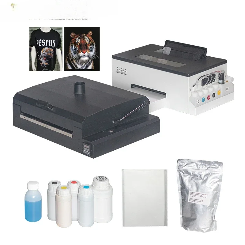 

White ink heat transfer machine, universal for all fabrics and leather, white ink heat transfer film printer