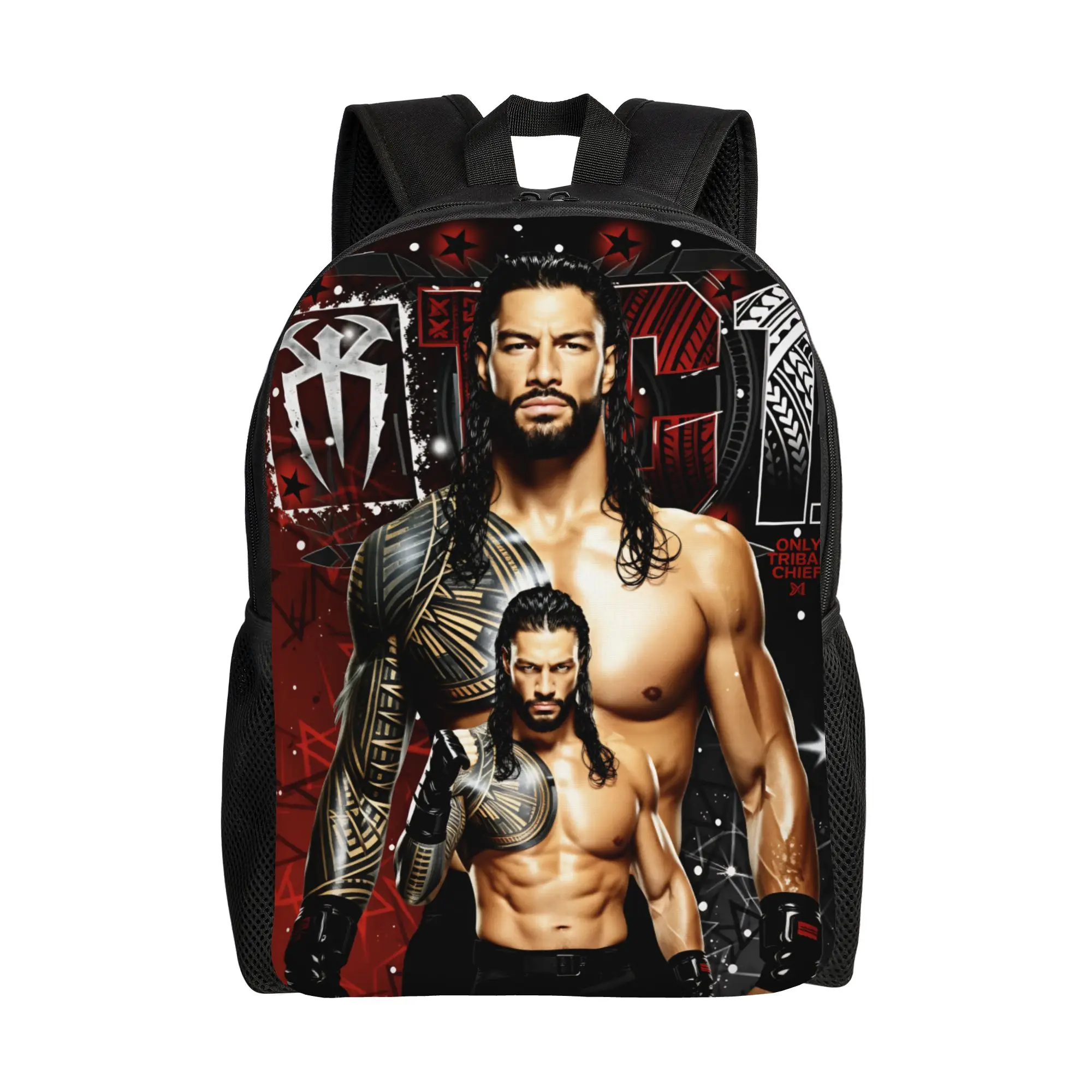 

Wrestler Roman Reigns Wrestling Backpack Male Polyester Travel Backpacks Big Cool School Bags Rucksack