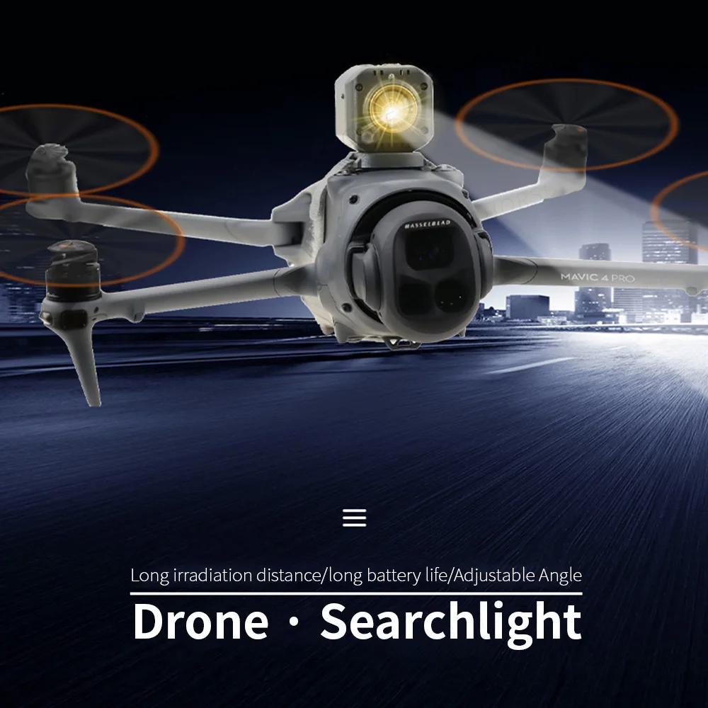 Mavic 4 Pro用トップサーチライト、ナイトナビゲーションライト、アダプター延長ブラケット付き、DJI Mavic 4 Proドローンアクセサリー