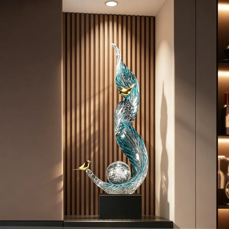 

Wind And Water Rising Art Ornaments, Modern Living Room Entrance, TV Cabinet, Niche Sculpture Decorations,Gifts