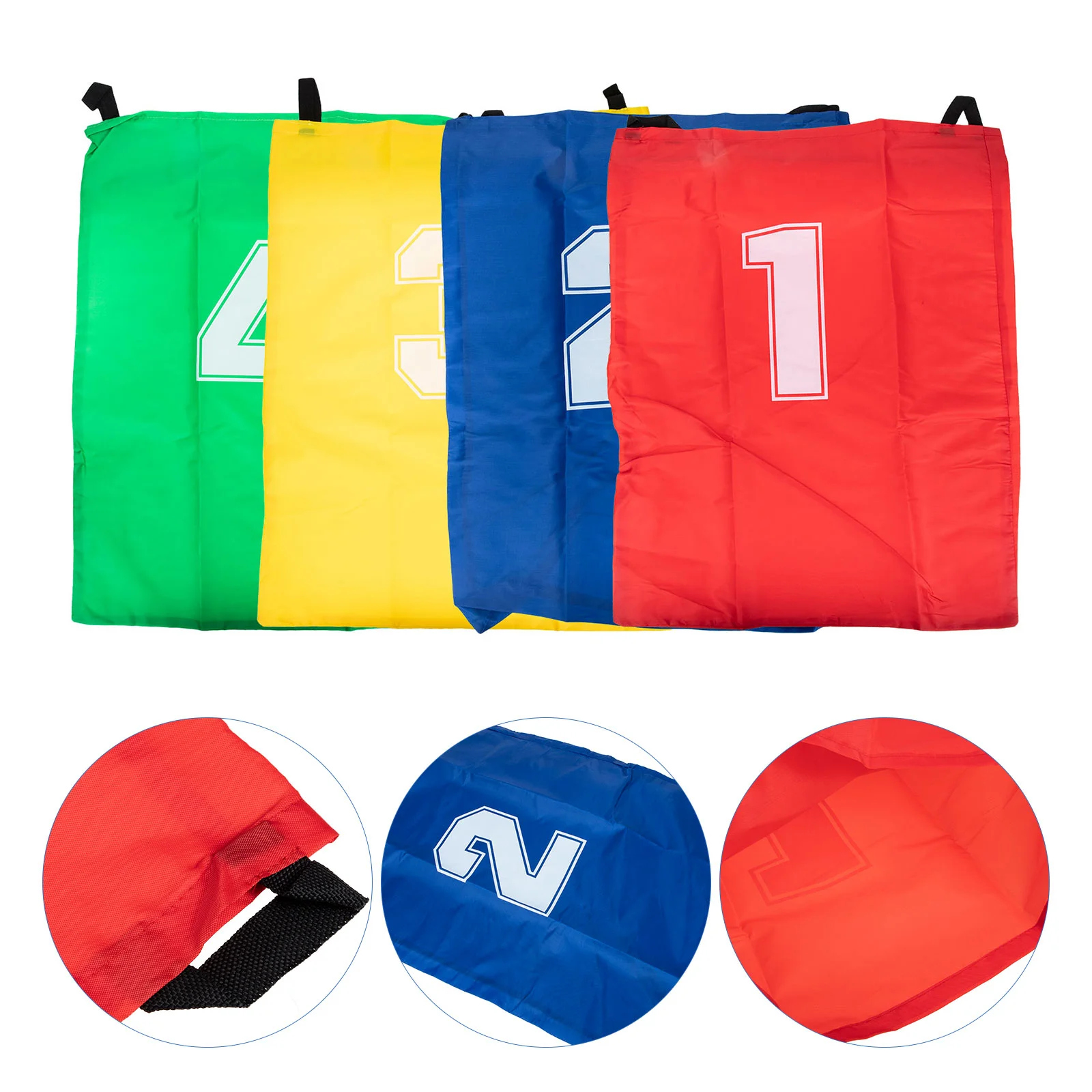 Bolsas de salto de carreras para niños, juego de fiesta familiar al aire libre, juguetes de entrenamiento de interacción entre padres e hijos, juegos competitivos, 4 piezas