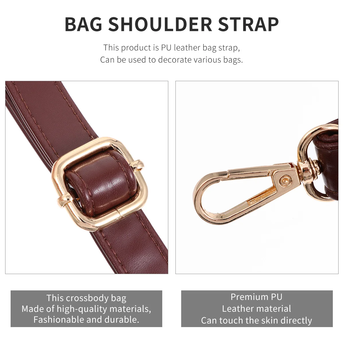 

1Pcs Bag Strap PU Replacement Strap Slim Elegant Belt for Handbag Shoulder DIY Fashion Handmade Accessory