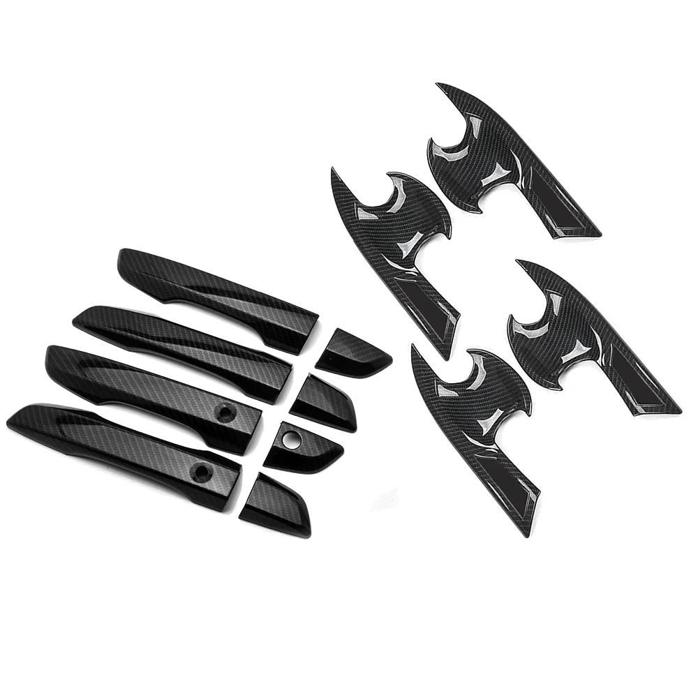 

Наружная дверная ручка из углеродного волокна для Honda Civic 2016-2020 + Защитная крышка для чаши с умным отверстием