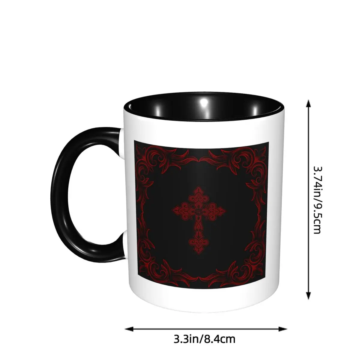 Gothic Vampire Halloween Haunted Mansion Mug Funny Ceramic Coffee Cups Tea Mugs Milk Cup Drinkware Gifts for Friends