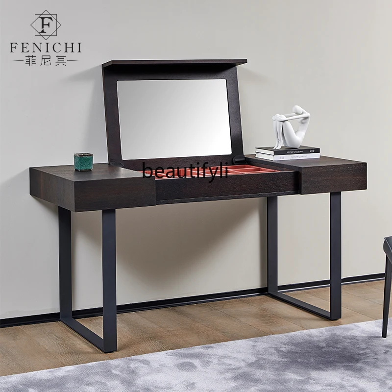 

CXH Clamshell with Mirror Modern Light Luxury High-End Designer Storage Makeup Table