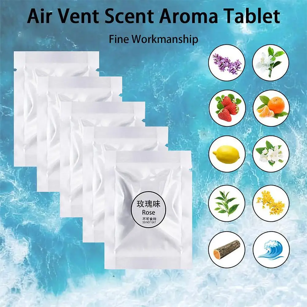 Compresse per aromaterapia Fragranze per bocchetta dell'aria per auto Diffusore di sapore Accessori interni per auto Compresse per deodorante per ambienti Ricarica Profumo solido