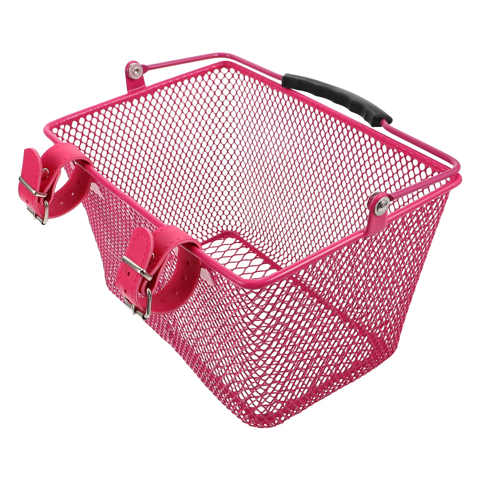 Bike Basket Front Kids Metal Detachable Handwoven Handlebar Storage for Essentials Cycling School Park Trips Girls Boys