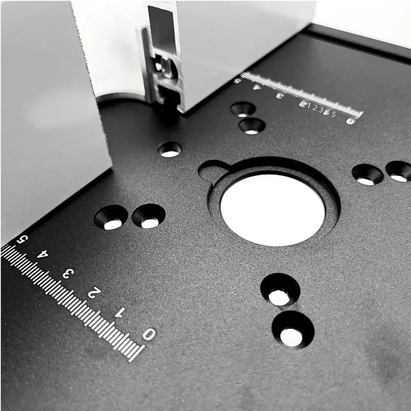 c8-mini-table-saw-flip-over-plate-black-aluminum-alloy-trim-router-panel-push-stick-precision-cutting-slotting-woodworking-tool