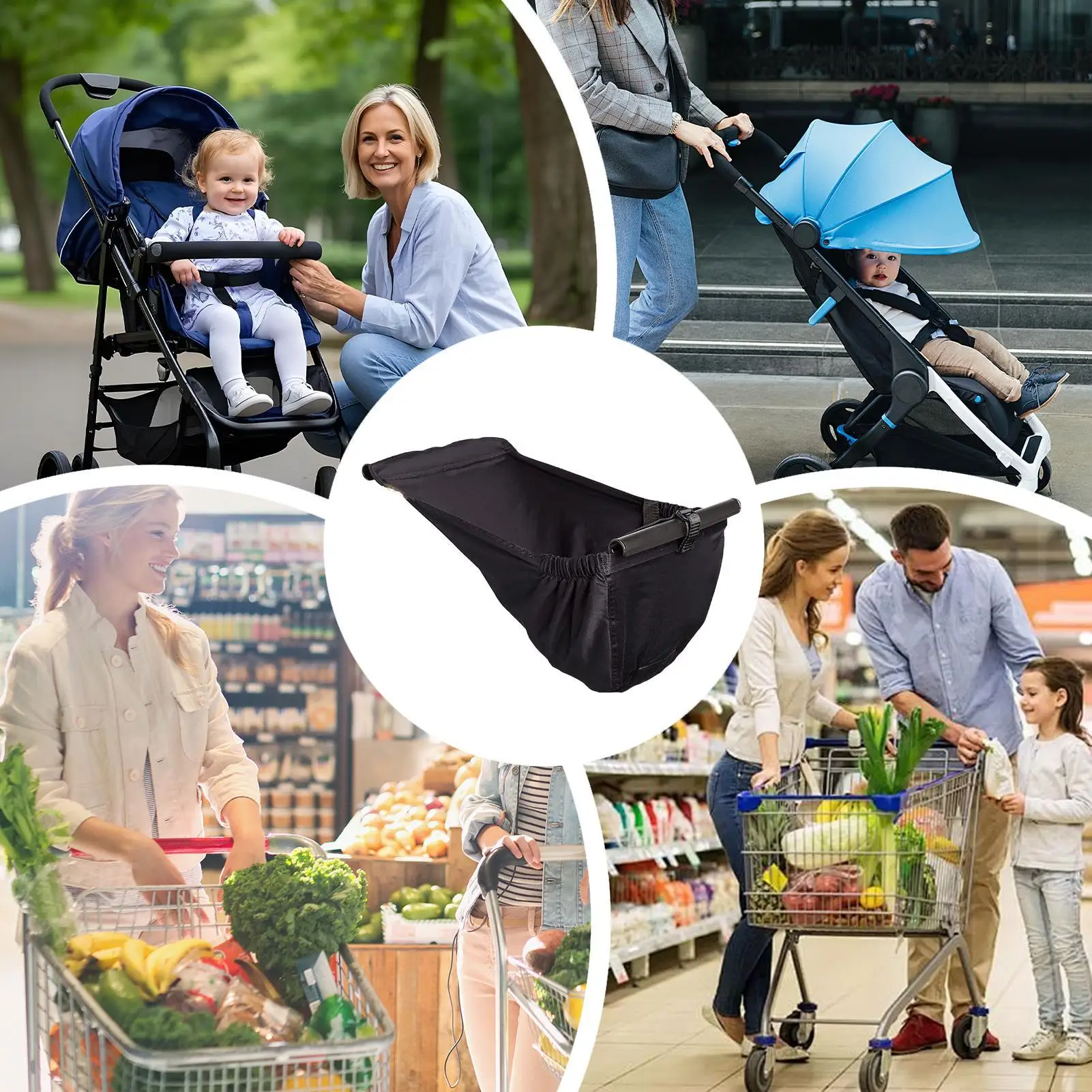 

Baby Shopping Cart Hammock Adjustable Foldable Washable Heavy-Duty Grocery Cart Baby Carrier Cover For Boys Girls Restaurant