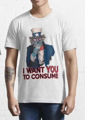 I Want You To Consume T shirt - Alive Zombie - 100% Premium Cotton