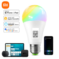 Xiaomi Certified Homekit LED Smart WiFi Light Bulb Siri Voice APP Control RGB Night Lamp For Apple HomeKit App Alexa Google Home