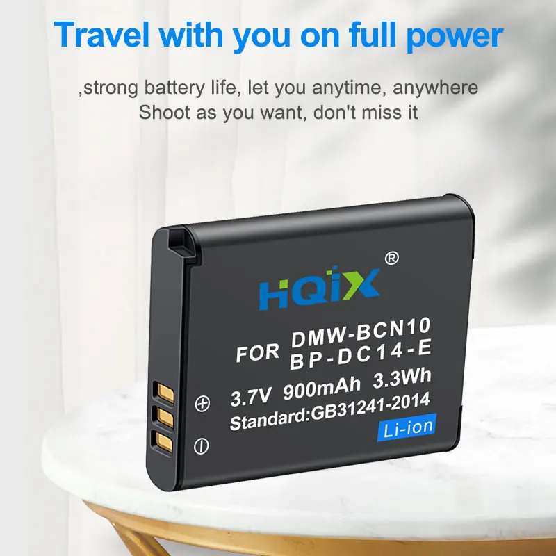 HQIX for Panasoinc LUMIX DMC-LF1 Camera DMW-BCN10 Charger Battery