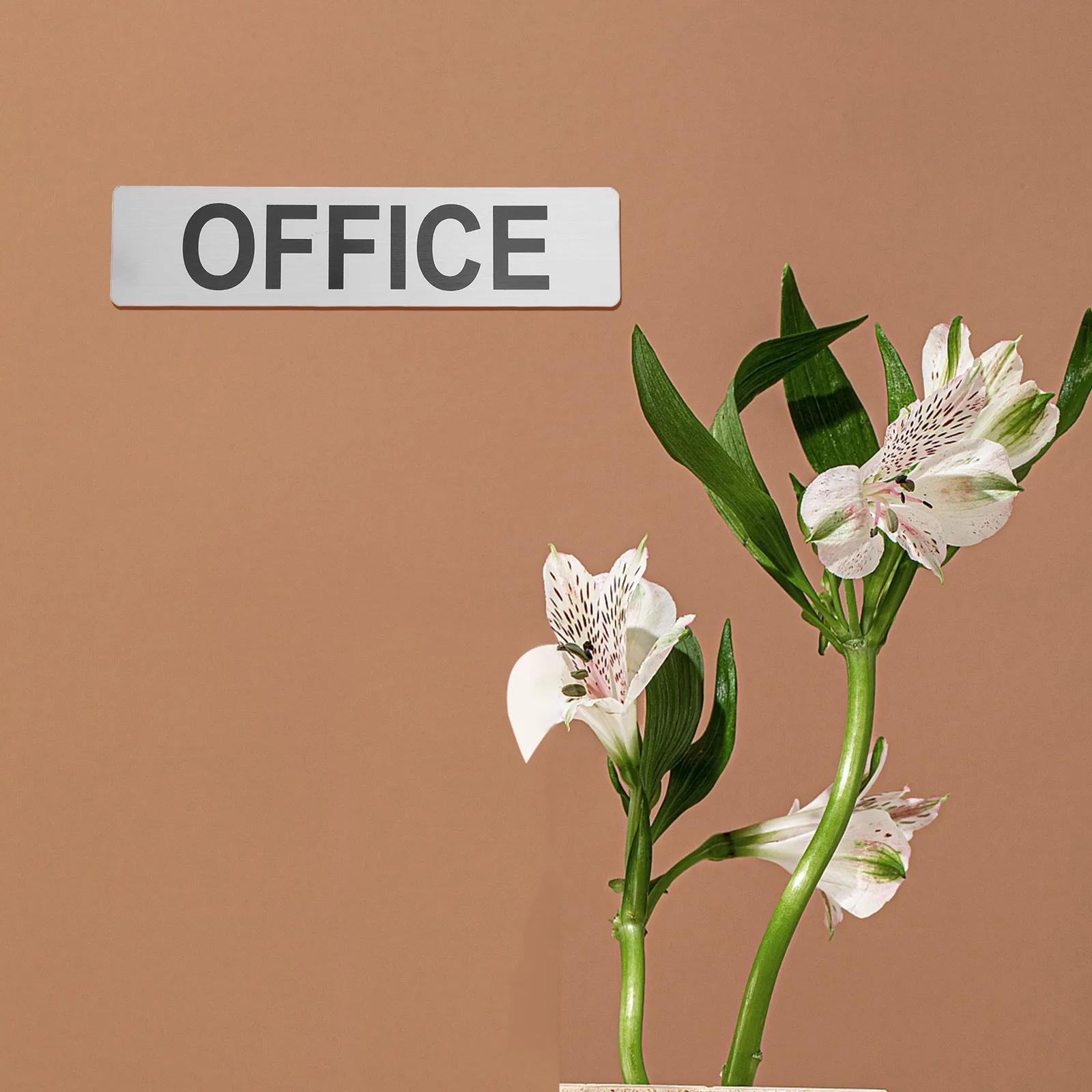 

5Pcs Office Sign Aluminium Alloy Metal Door Plaques Professional Meeting Room Signs Easy Installation Business Wall Office Door