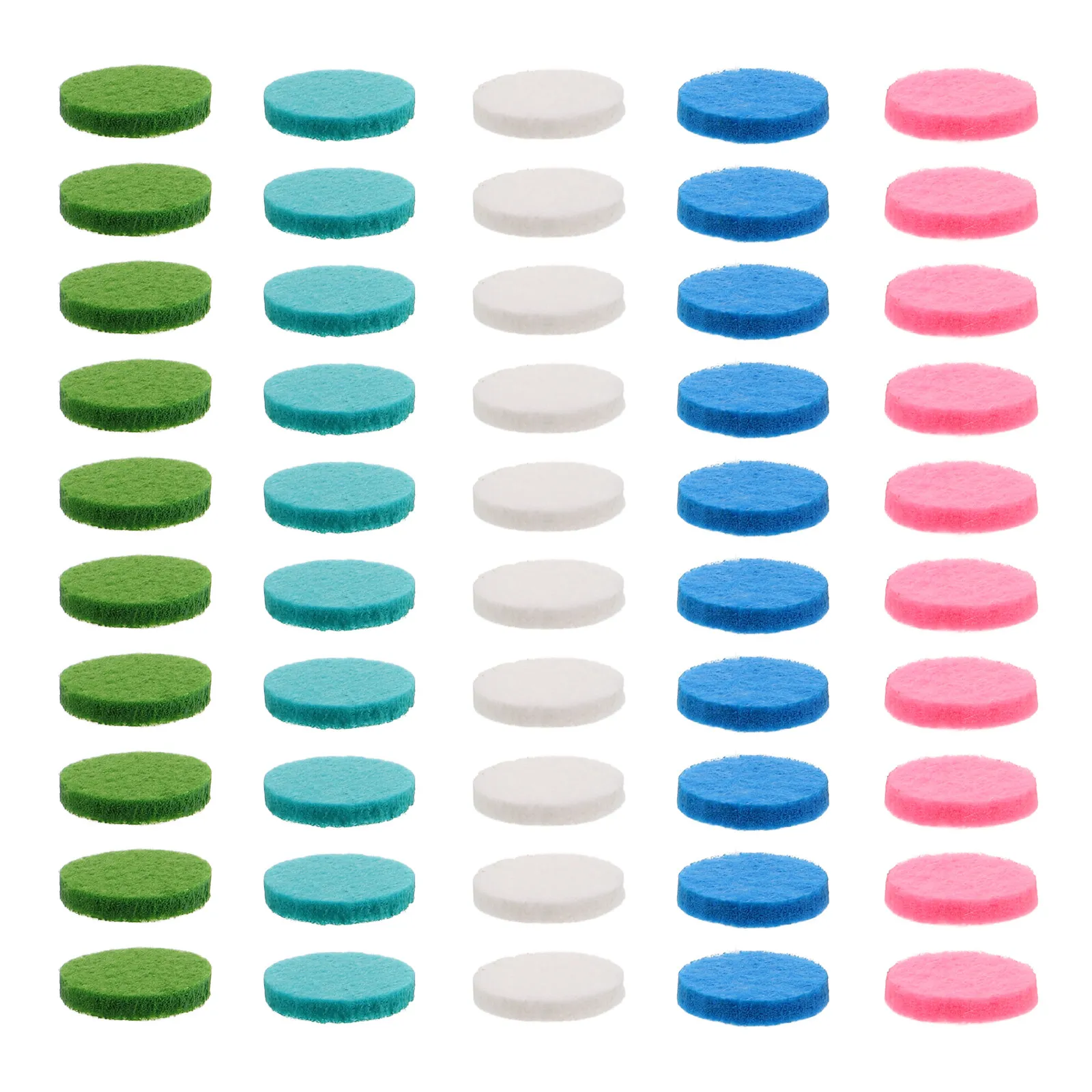 

50Pcs Essential Oil Refill Pads Round Fiber Cotton Core for 25Mm Aromatherapy Locket Bracelet Car Vent Diffuser Accessories