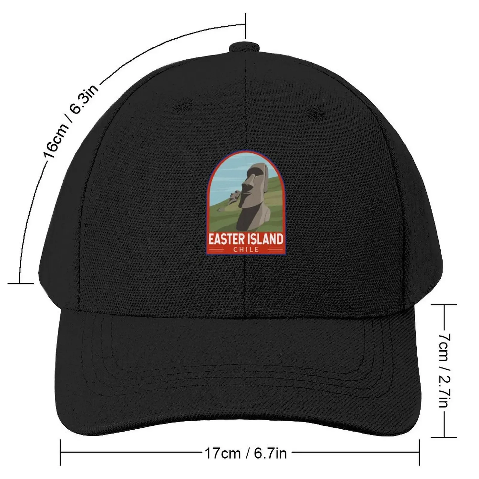 Easter Island Chile Retro Travel Art Emblem Baseball Cap Luxury Man Hat Horse Hat Sun Cap Men's Caps Women's