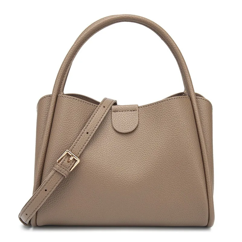 

New women's handbag, pure color, cross-body bag, multi-layer bag opening, easy to store, fashionable and trendy bag