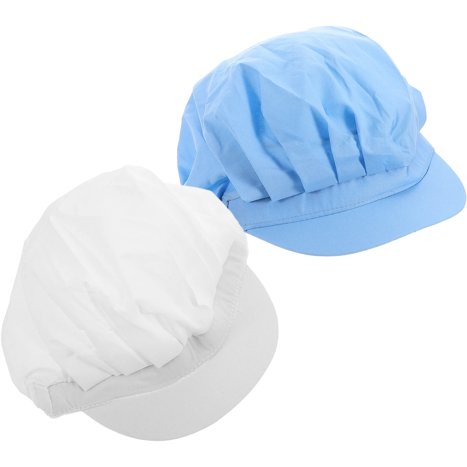 

2 шт. профессиональные шапки шеф-повара для женщин и мужчин, кухонные рестораны, кулинария, дышащая пылезащитная рабочая шапка, берет, эластичная посадка для официанта