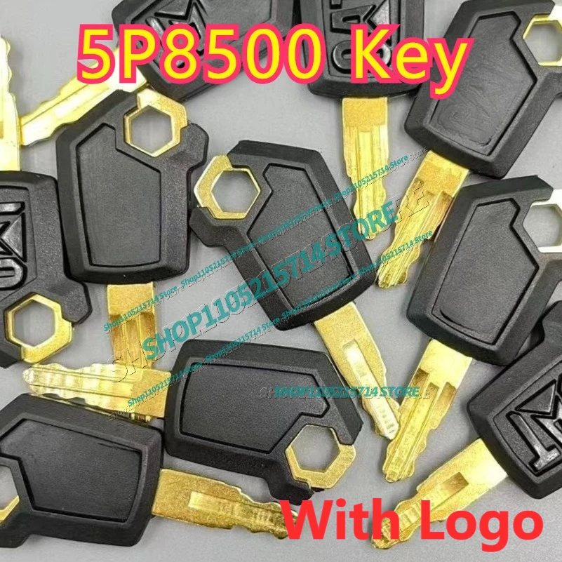 10/5/1pcs Key for 5P8500 CA307 CA320 Excavator Vehicle Ignition Door Key Excavator Accessories Copper Switch