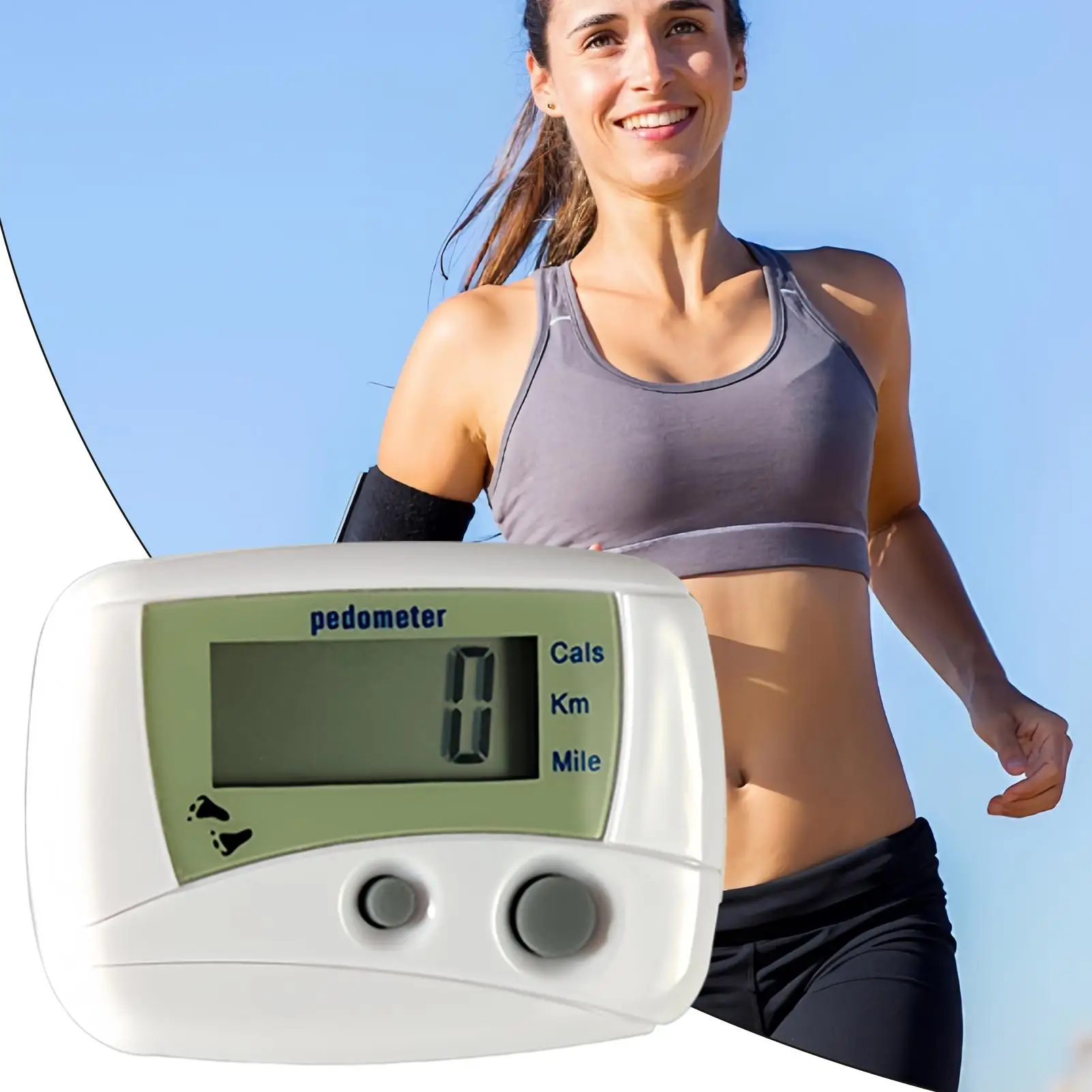Digital LCD Step Counter Pedometer, Distance & Calorie T racker Monitor For Walking, Hiking & Outdoor Exercise, Portable Fitness