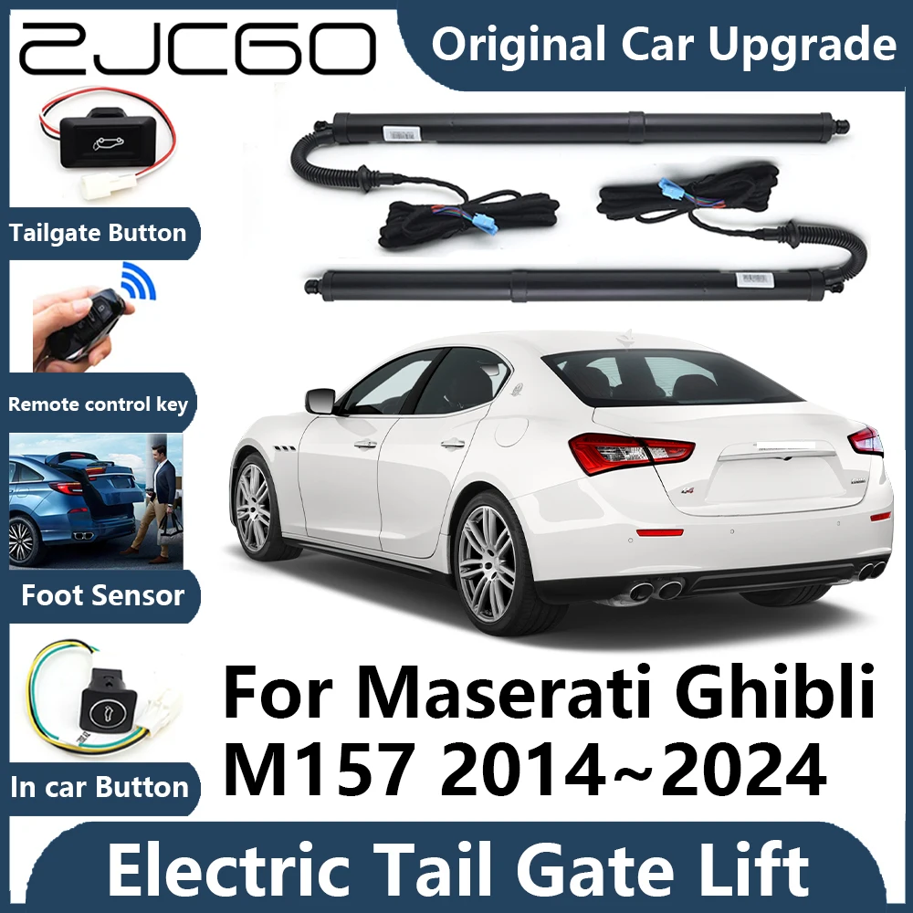 ZJCGO For Maserati Ghibli M157 2014~2024 Tailgate Electric Tail Gate Lift Prop Support Vehicle Power Rear Door Liftgate Strut