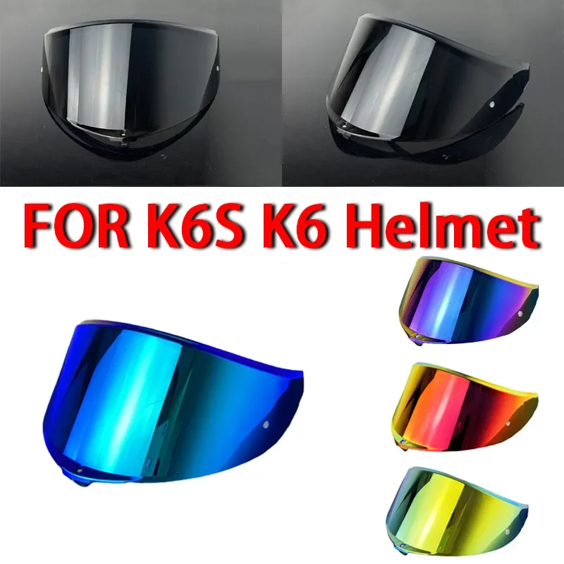 

K6S Visor For AGV K6 Full Face Motercycle Helmet Visor Lens Capacete Helmet Accessories Multi Color Helmet Visor Dropship