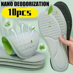 Plantillas ortopédicas de espuma viscoelástica Unisex, plantilla desodorizante para zapatos deportivos, absorbe el sudor, accesorios antibacterianos suaves para zapatos