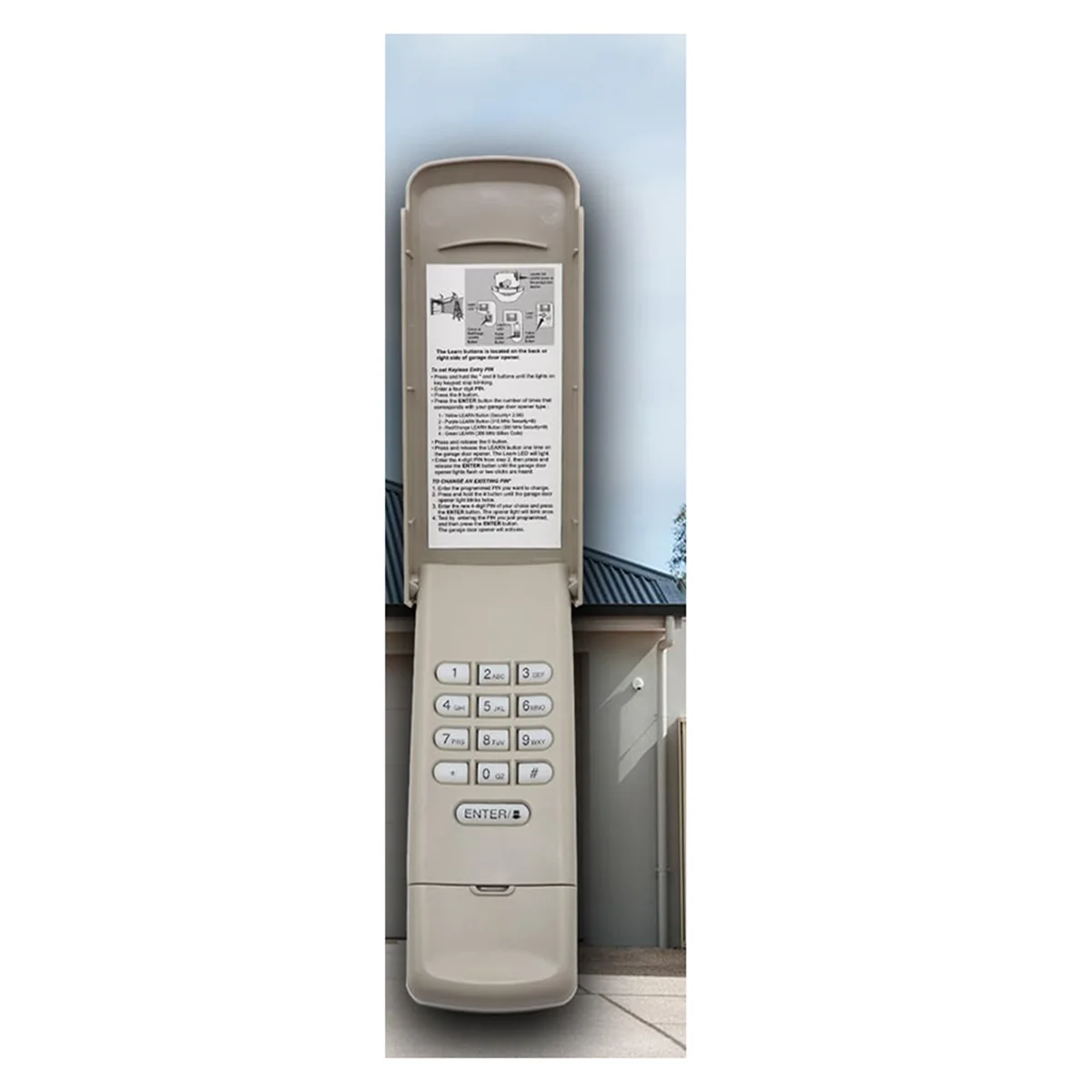 AAA87 para teclado e conjunto remoto de abridor de porta de garagem (940EV-P2 e 953EV-P2) Segurança + 2.0 MyQ, 1993 para presente