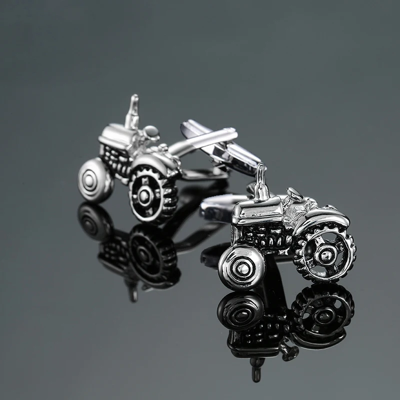 DY New high quality Copper material  tractor Cufflinks Men's French shirt Cufflinks Retail wholesale