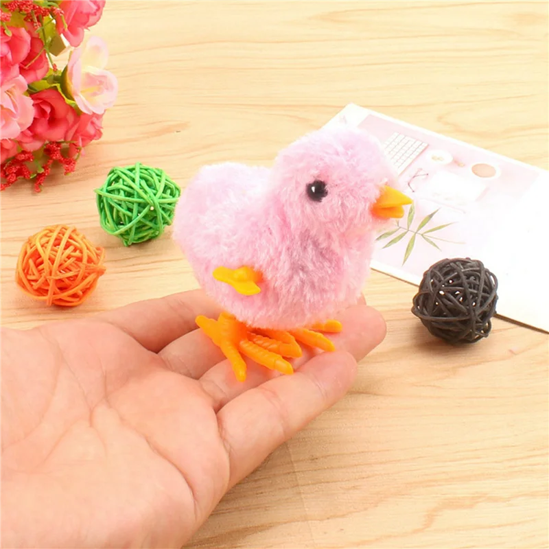 Sehr empfehlenswertes 20-teiliges Oster-Wind-Up-Küken, neuartiger springender Hühnerknebel, Plüsch-Baby-Küken, Gastgeschenke, Geschenk für Kinder und Mädchen