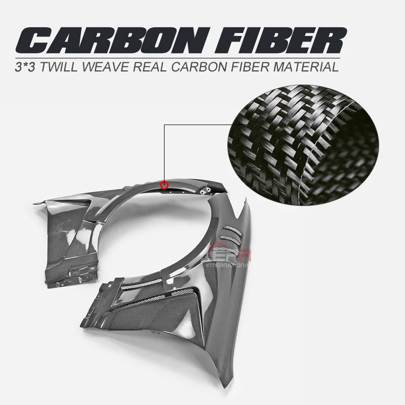 For Kia Stinger Carbon Fiber EPA2 Upper and Lower Perforated Fender Replacement