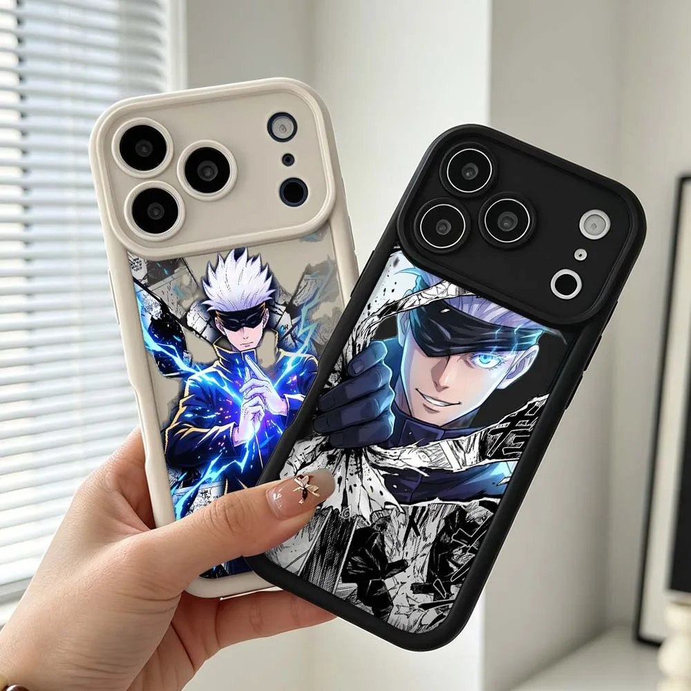 

Gojo Satoru Jujutsu Kaisen Art For Apple iPhone 17 Air 16e 16 15 14 13 12 11 XS Pro Max Plus Eye Ladder Soft Cover Phone Case