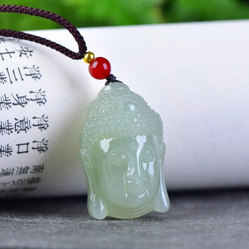 Exquisite new Qinghai material Buddha pendant jewelry, ethnic style, fashionable and versatile