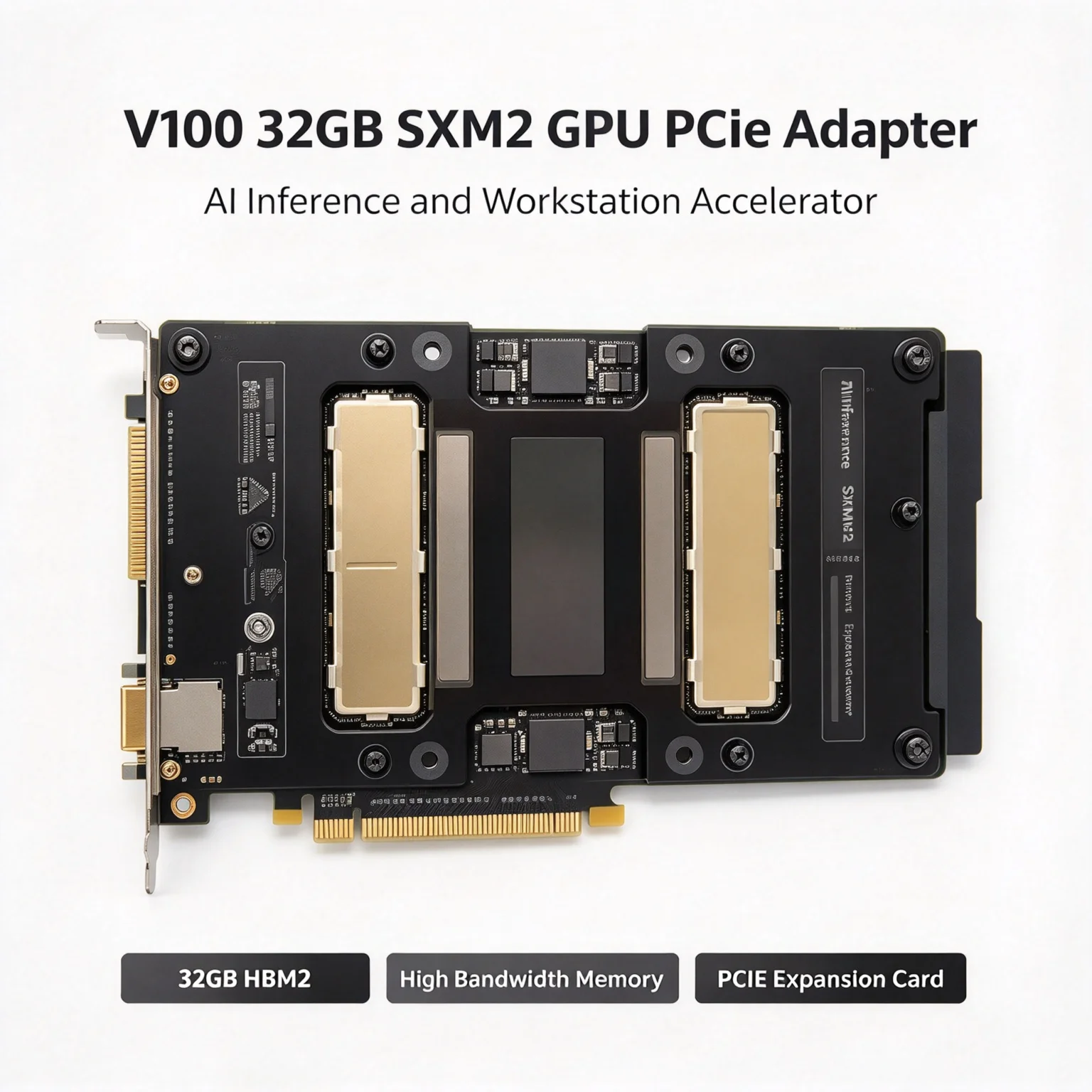 Using V100 32GB SXM2 GPU PCIe Adapter - High-Performance Computing Card for Artificial Intelligence and Workstation Expansion