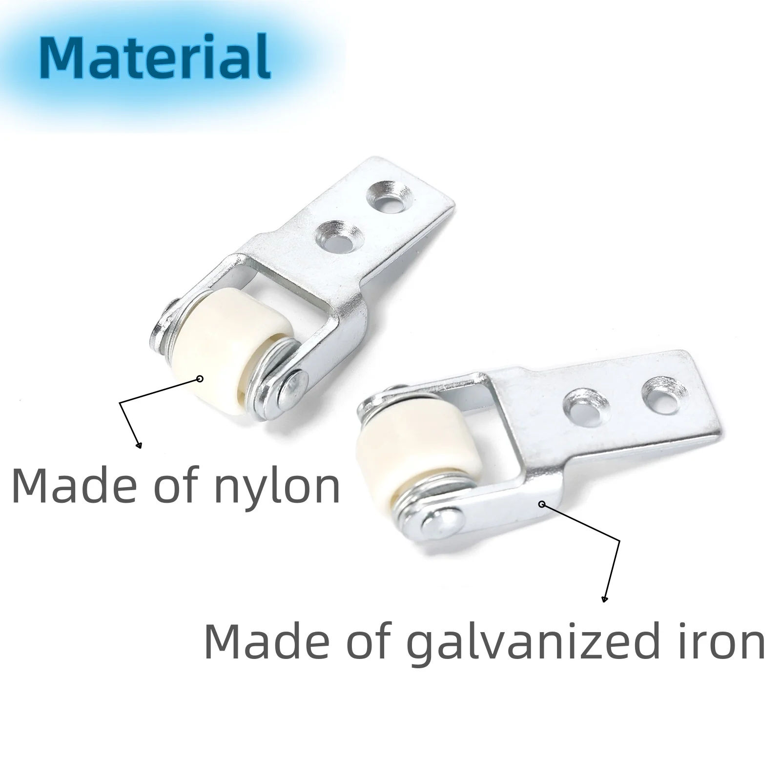 Ruimou 12 قطعة الأبيض 15 مللي متر قطر النايلون المسار الأسطوانة دليل عجلات ل انزلاق بار الأبواب مرآة خزانة الأبواب أدراج الأبواب الزجاجية